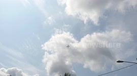 Aircraft printed on clouds!