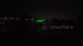 Laser show in Kimhae Korea