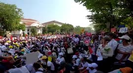 Myanmar: Anti-Coup Protesters Back On Streets As Nationwide Strike Begins 3