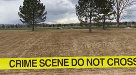 Plane debris in Commons Park in Broomfield, east side of soccer fields. https://t.co/IWU8clWpVQ