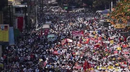 Protests swell as hundreds of thousands join strike across Myanmar