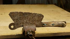 Knife said to be from the 19th century restored to its former glory