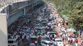 Strike shuts Myanmar, anti-coup protesters defy junta warning