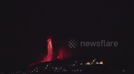 Eruption 23/2 Over Castiglione di Sicilia