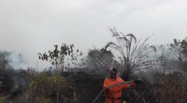 Tens of Hectares of Land in Agam Regency, West Sumatra Indonesia Burned