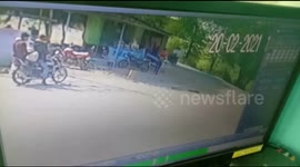 Customer escapes miraculously as out-of-control car rams tea shop in India