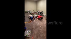 Excited Pennsylvania brothers do 'the worm' after Disney World reveal