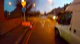 Van man cuts me up at roundabout when on phone when police pull up be hide him.lol