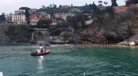 Italy: Recovery efforts ensue after clifftop cemetery collapses In Camogli