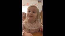 Funny moment girl with US father and Northern Irish mother mimics their very different accents