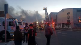 Denver warehouse bursts into flames