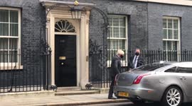 Boris Johnson leaves 10 Downing Street