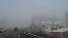 US: Dense Fog Descends On Northwestern Oregon