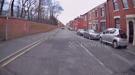 Van reverses into electric motorcycle