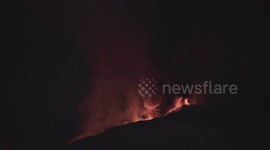 The final stage of sixth paroxysm on Mount Etna