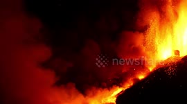 Stunning Etna Volcano erupt in Italy