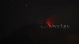 Indonesia's Mount Sinabung spews ash and lava in latest eruption