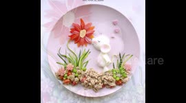 Food artist creates adorable meals with animal characters for 4-year-old son