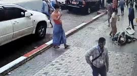 Myanmar protester stabbed by army supporter in Yangon