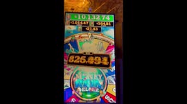 Man goes wild in casino after winning $10,000 on slot machine!