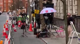 Prince Phillip’s stay in hospital continues as media waits outside