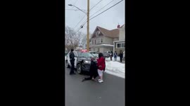 New York police officer helps turn traffic stop into surprise proposal