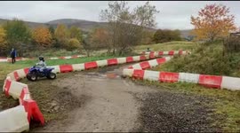 First time driving a quad bike #crash