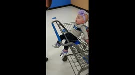 Baby Girl doesn't recognize dad wearing mask