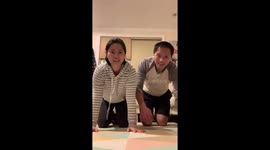 'Couple Tests the Theory that Men and Women have Different Centers of Gravity'