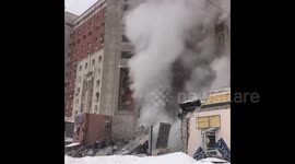 Three hospitalised after suspected gas leak explosion in western Russia