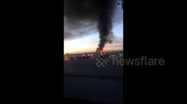 US: Massive Fire Erupts In Industrial Area In Compton, California 3