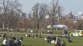 Police Patrols Continue On Busy London Sunny Day