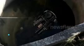 Police officials die after car drowns in well in central India