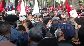 Thousands rally in Tunisia to support moderate Islamist party’s push for government reshuffle