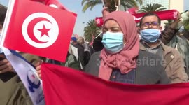 Thousands rally in Tunisia to support moderate Islamist party’s push for government reshuffle