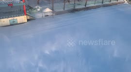 헬기로 눈 쓸기