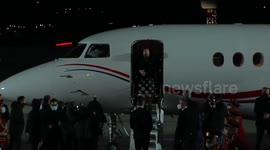 European Council President Charles Michel lands in Georgia