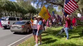 US: Trump Supporter Gather Outside CPAC 2021 Conservative Conference In Orlando, FL 2