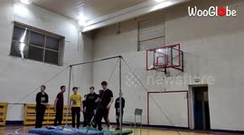 Man Lands on his Neck after a Failed Flip