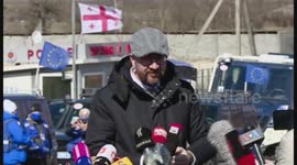 European Council President visits Georgia's administrative boundary line