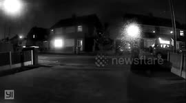 Meteorite caught on CCTV in Prescot, UK.