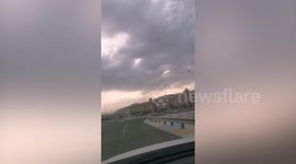Swarms of locusts fill the sky in Saudi Arabia