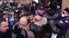 Protesters demanding the resignation of Pashinyan entered the Kentron district administration in Yerevan, Armenia