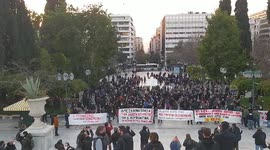 Protesters hold rally in support of hunger-striking Greek extremist Dimitris Koufodinas