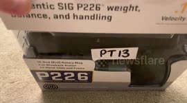 SIG Sauer P226 CO2 pistol unboxing, demo and warning