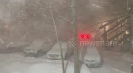 Snowfall and arctic front hit New Hampshire causing power outages