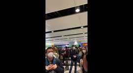 Heathrow queue video 1