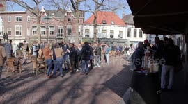 Restaurants, cafes and bars open in Netherlands as part of anti-lockdown protest