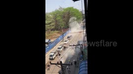 Myanmar: Mar 3 Protests – Tear Gas Deployed By Military During Protest In Yangon