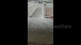 US: Late Winter Storm Brings Hail And Rain To San Diego, CA 3